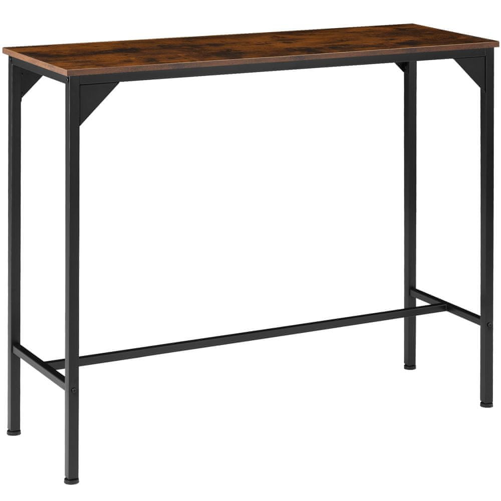 tectake Barový stôl Kerry 120x40x100,5cm - Industrial tmavé drevo